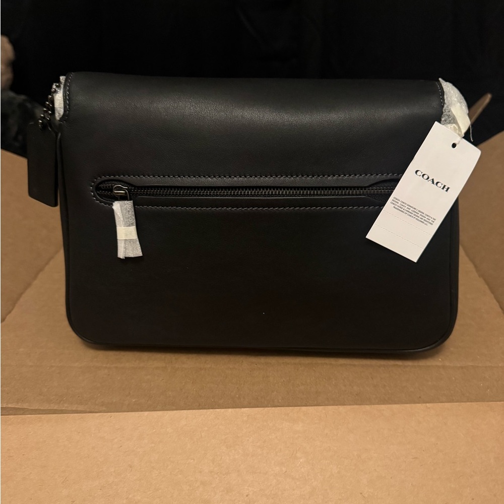 Coach Black Leather Shoulder Bag - Picture 4 of 11
